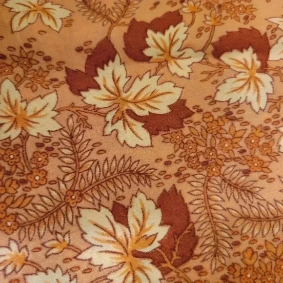 Vintage Made In Japan Scarf Head Leaves - Picture 2 of 4